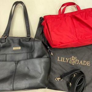 Lily jade Shaylee leather bag / diaper bag